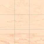 Sepia sketch with grid