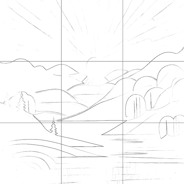 Sketch with grid