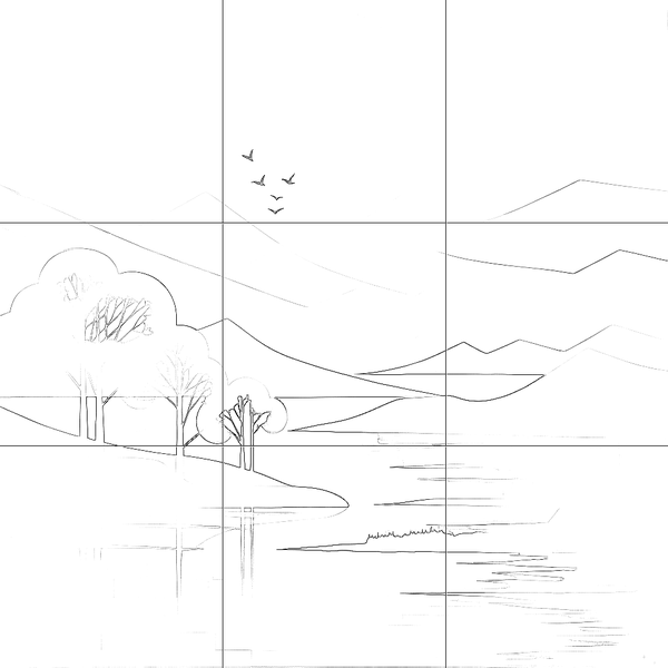 Sketch with grid