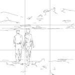 Line drawing with grid