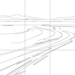 Line drawing with grid