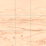 Sepia sketch with grid