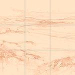 Sepia sketch with grid