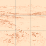 Sepia sketch with grid