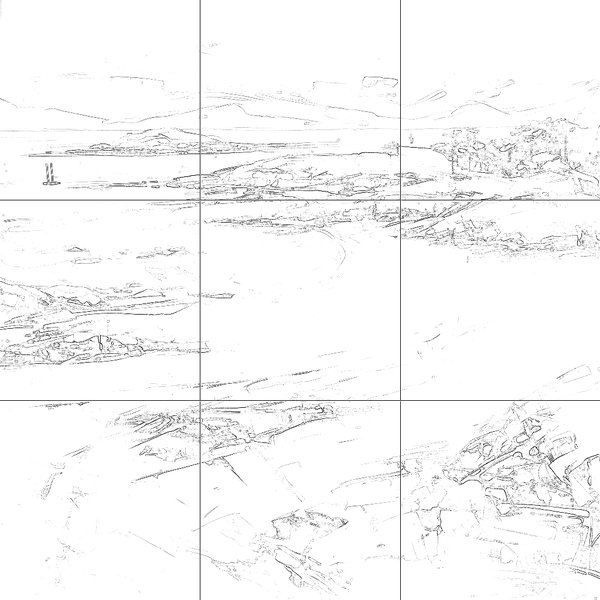 Sketch with grid