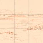 Sepia sketch with grid