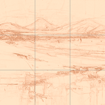 Sepia sketch with grid