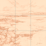 Sepia sketch with grid