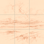 Sepia sketch with grid