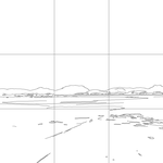 Line drawing with grid