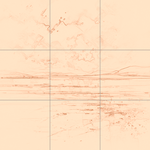 Sepia sketch with grid