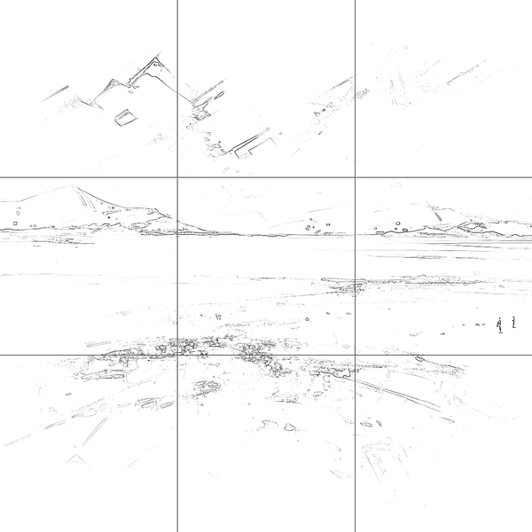 Sketch with grid