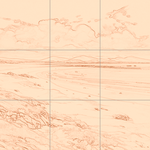 Sepia sketch with grid