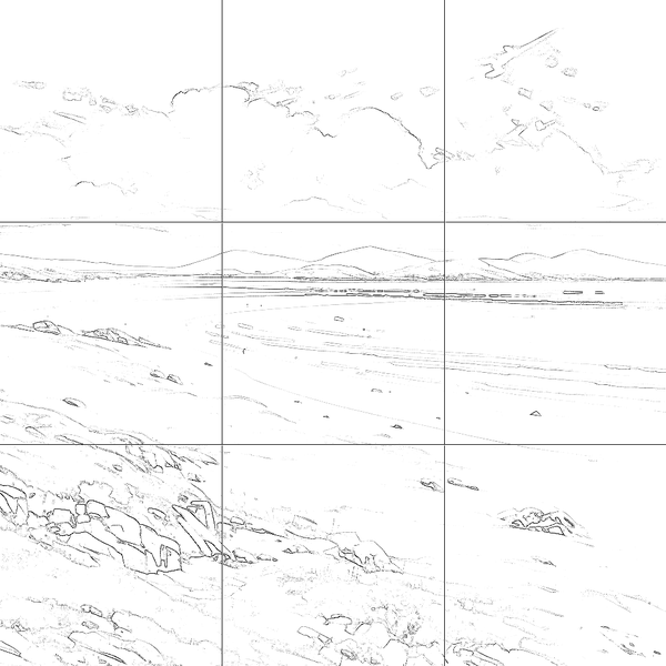 Sketch with grid