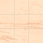 Sepia sketch with grid