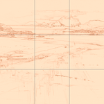 Sepia sketch with grid