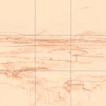 Sepia sketch with grid