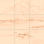 Sepia sketch with grid