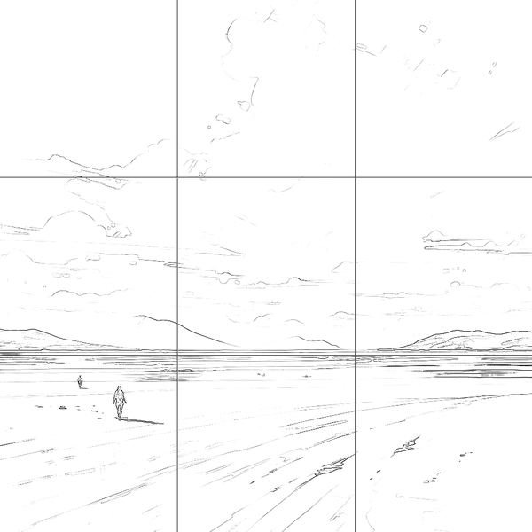 Sketch with grid