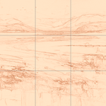 Sepia sketch with grid