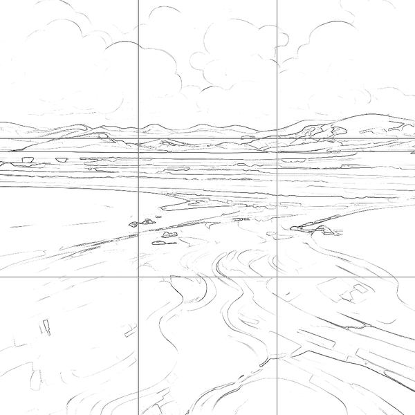 Sketch with grid