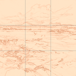 Sepia sketch with grid