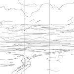 Line drawing with grid