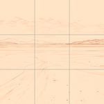 Sepia sketch with grid