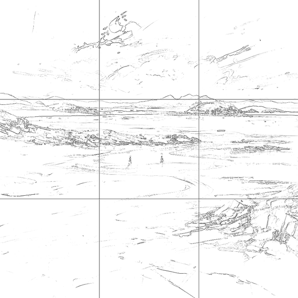 Sketch with grid