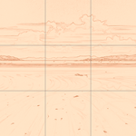 Sepia sketch with grid