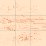 Sepia sketch with grid