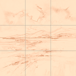 Sepia sketch with grid