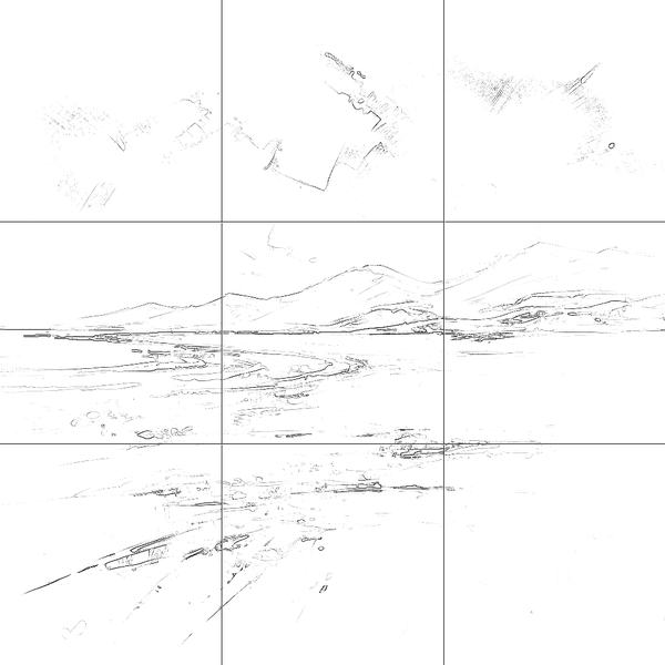 Sketch with grid