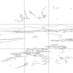 Line drawing with grid