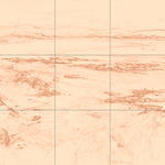 Sepia sketch with grid