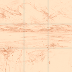 Sepia sketch with grid