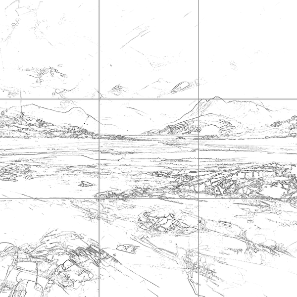 Sketch with grid