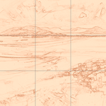 Sepia sketch with grid