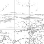 Line drawing with grid