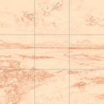 Sepia sketch with grid