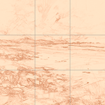 Sepia sketch with grid