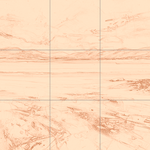 Sepia sketch with grid