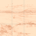 Sepia sketch with grid