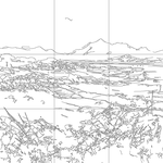 Line drawing with grid