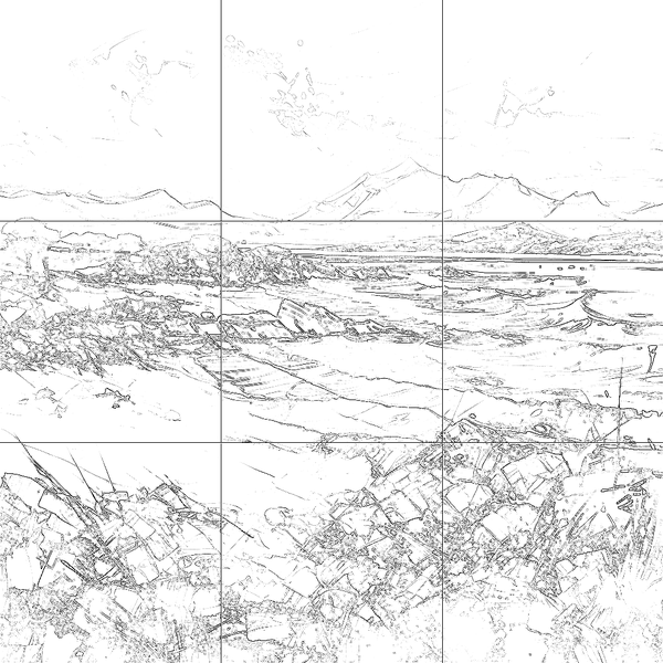 Sketch with grid