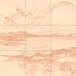 Sepia sketch with grid