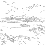 Line drawing with grid