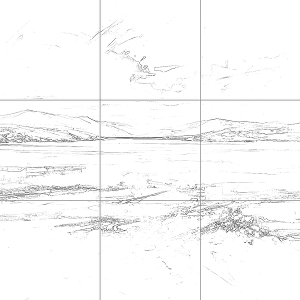 Sketch with grid