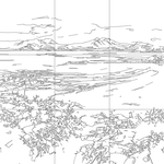 Line drawing with grid