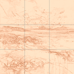 Sepia sketch with grid